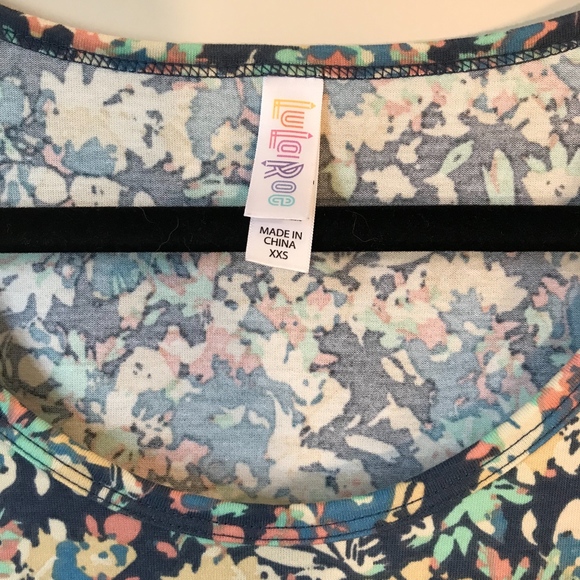 LuLaRoe Perfect T- Floral Print Size XXS - Picture 3 of 4